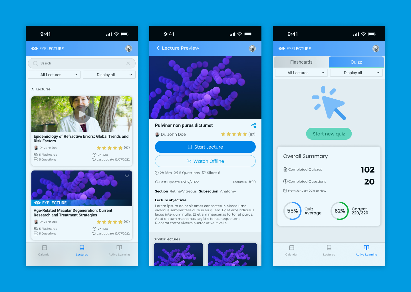 Eyelecture App — design 4
