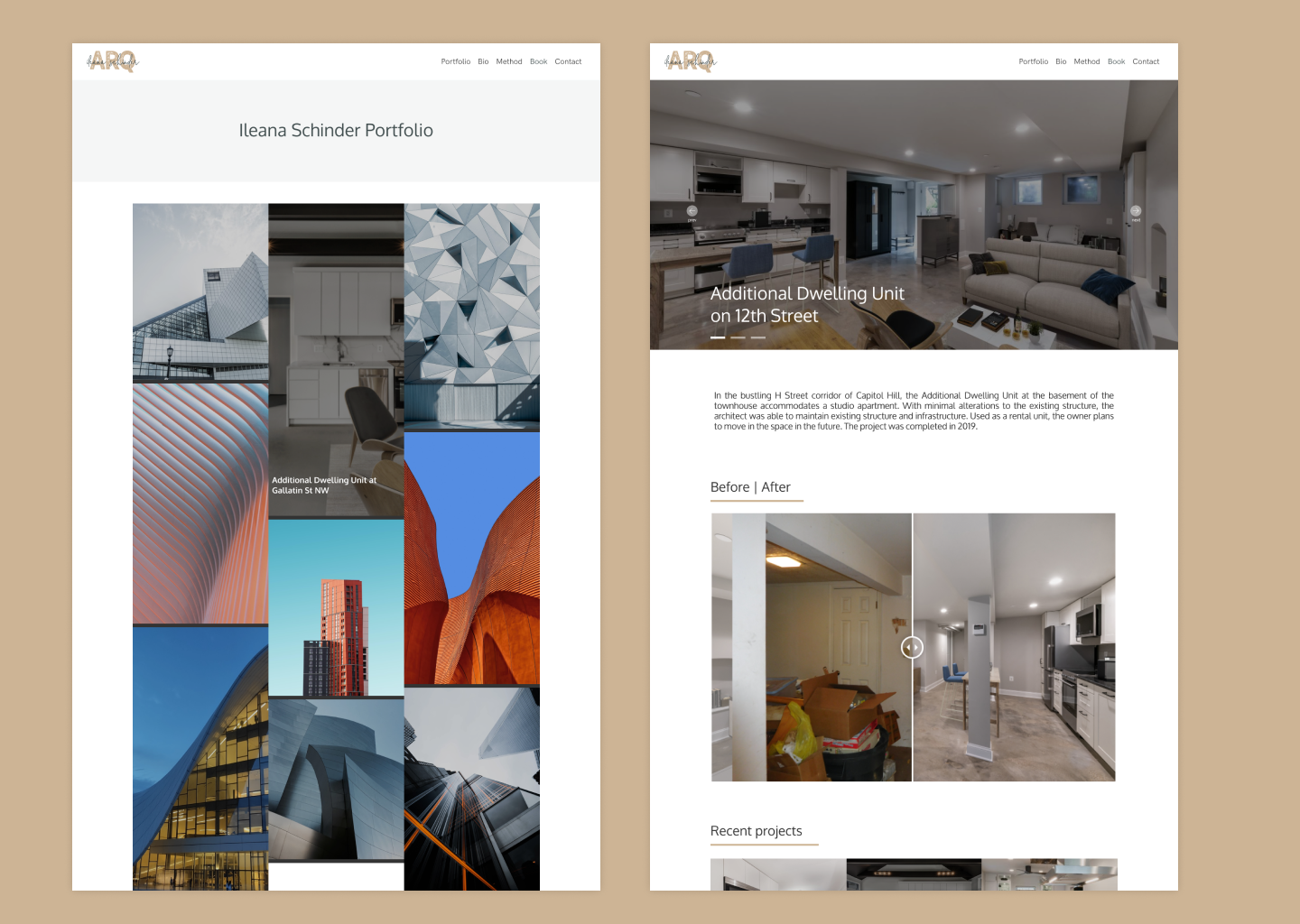 Ileana Schinder / Website Redesign — design 4