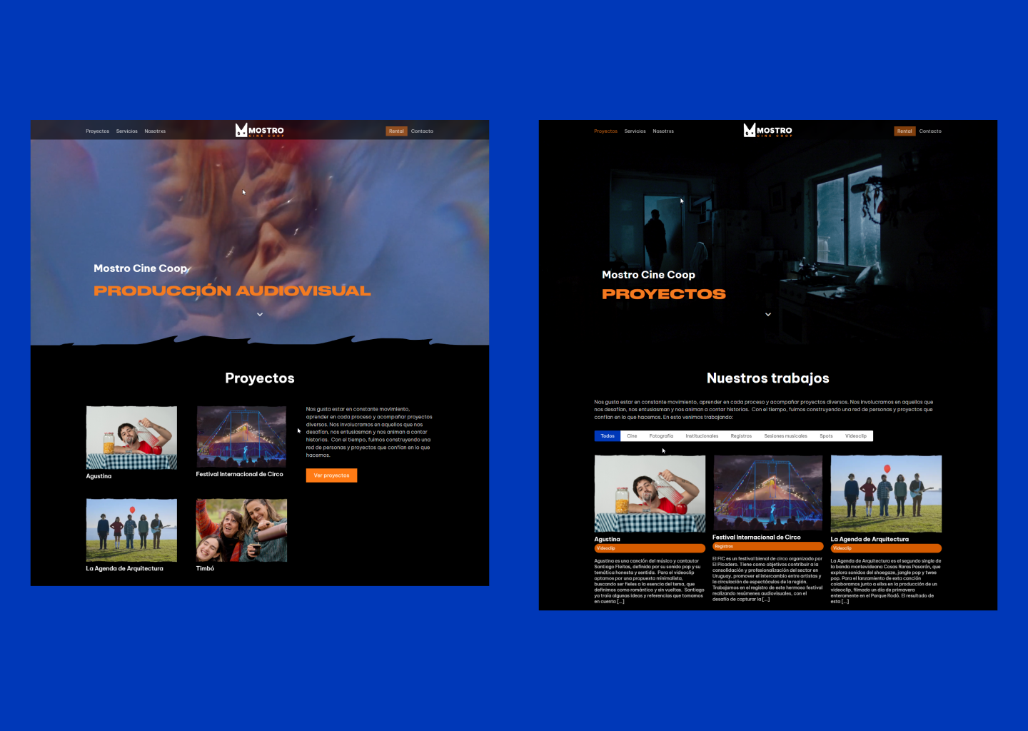 Mostro Website — design 4